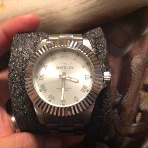 Silver Invicta Watch